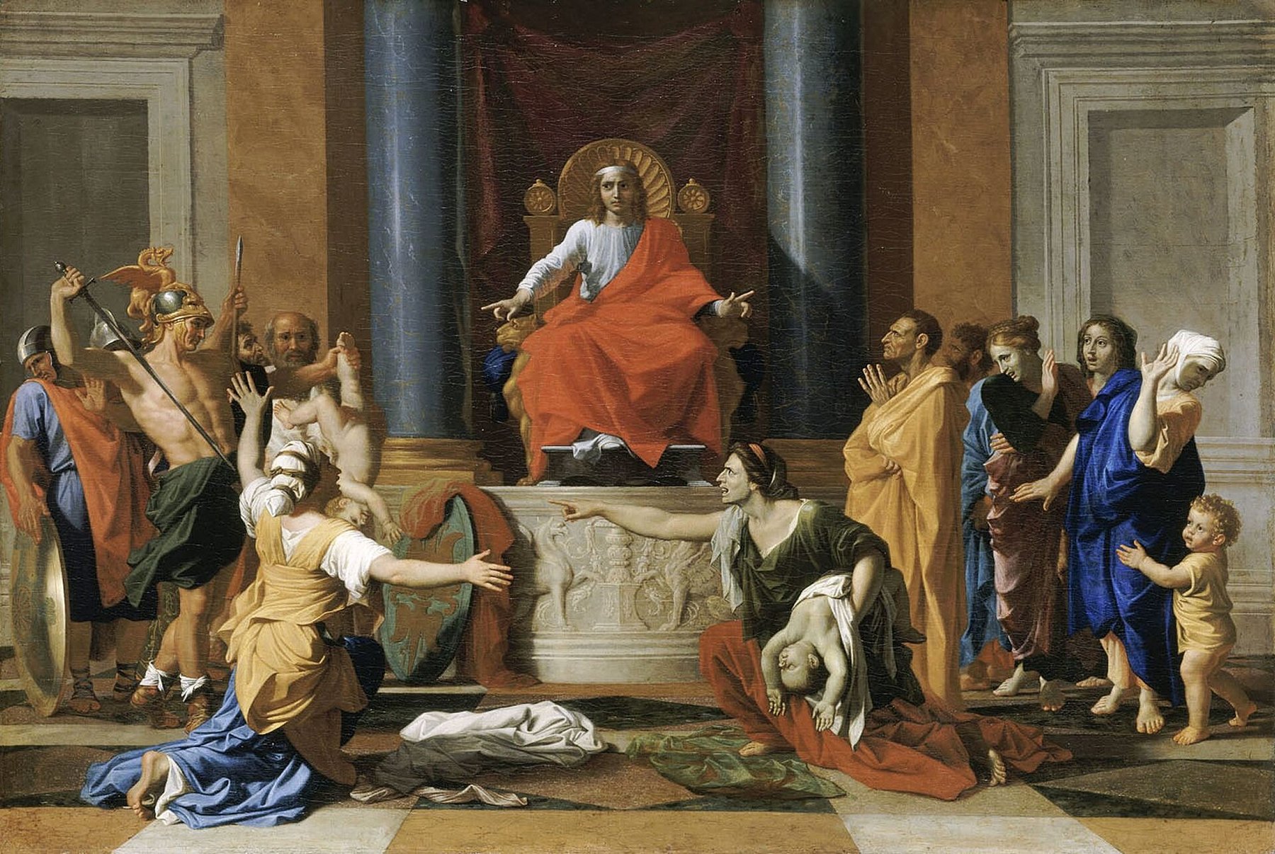 The Judgment of Solomon by Nicolas Poussin, 1649, Musée du Louvre, Paris