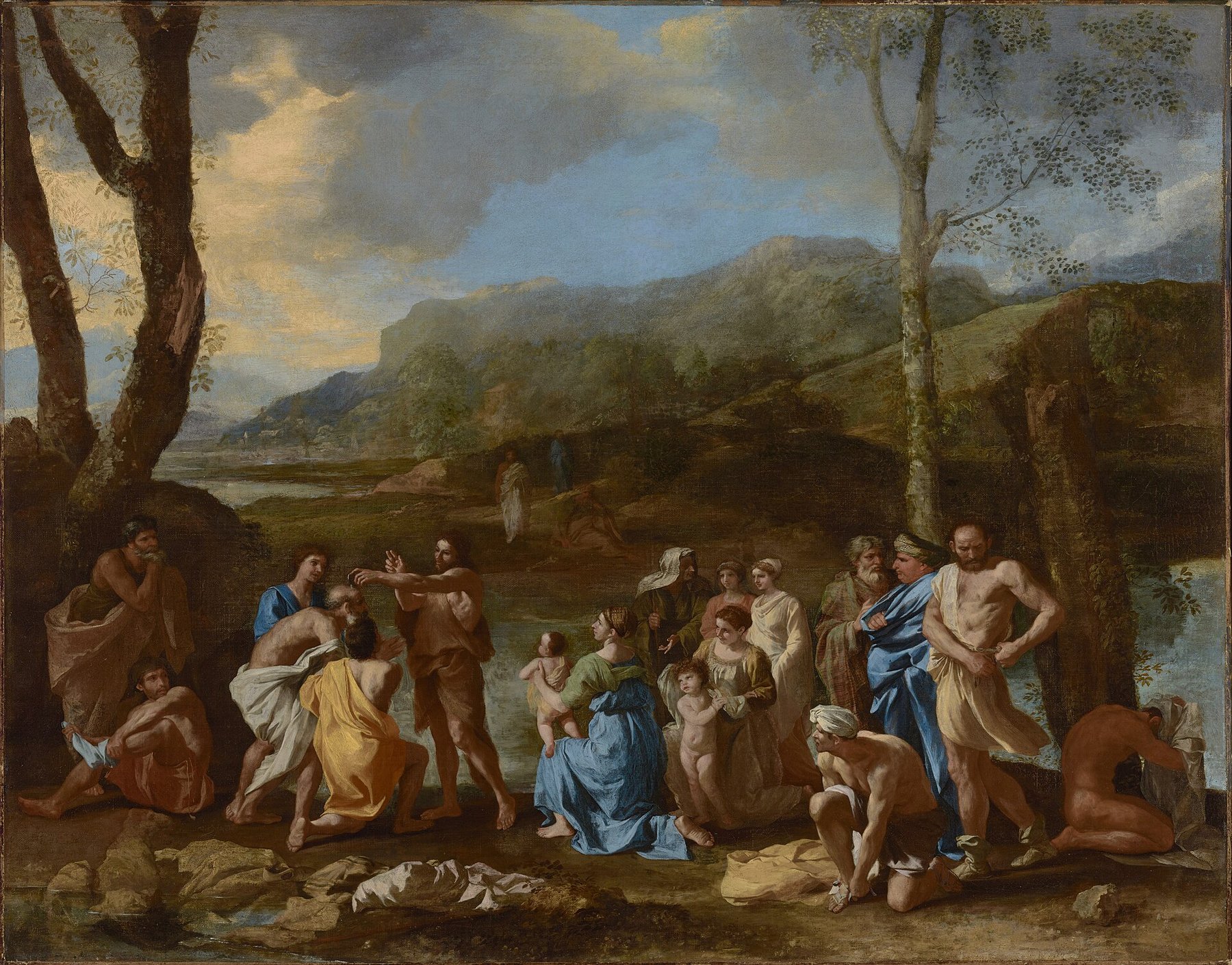 Saint John Baptizing the People by Nicolas Poussin, c. 1636–1637, J. Paul Getty Museum, Los Angeles