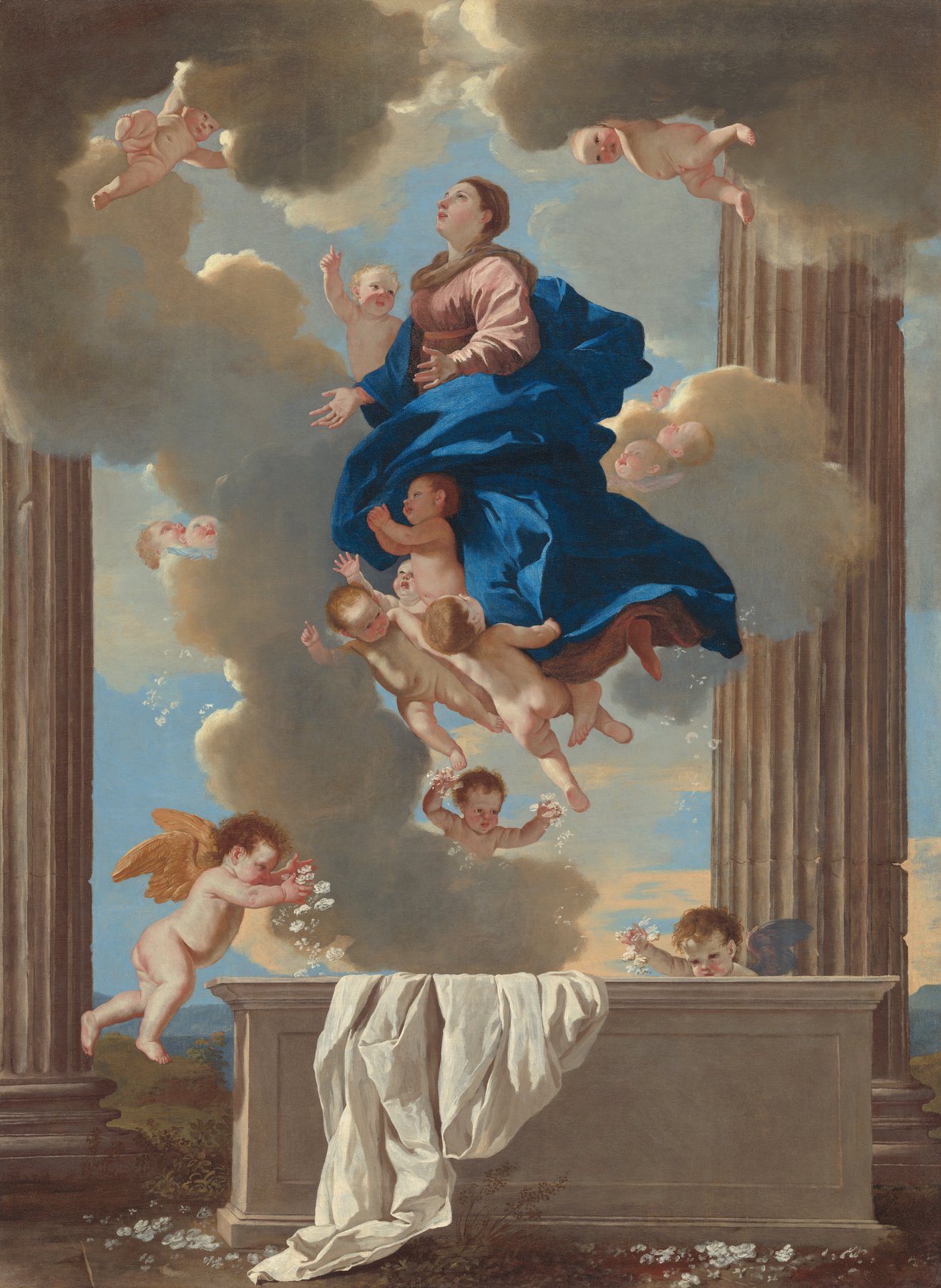 The Assumption of the Virgin by Nicolas Poussin, c. 1630/1632, National Gallery of Art, Washington