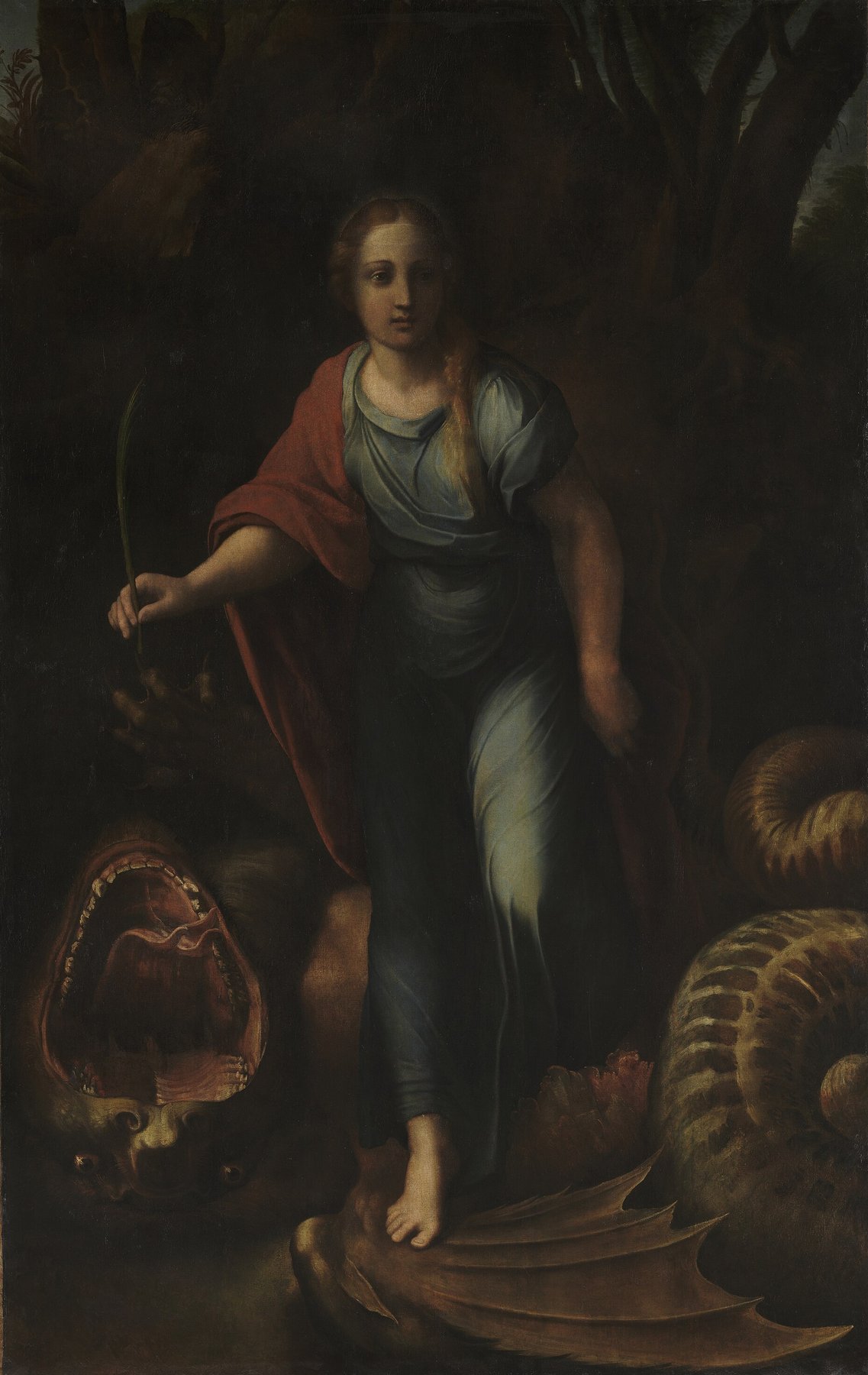 Saint Margaret by Raphael and Giulio Romano, c. 1518, Musée du Louvre, Paris