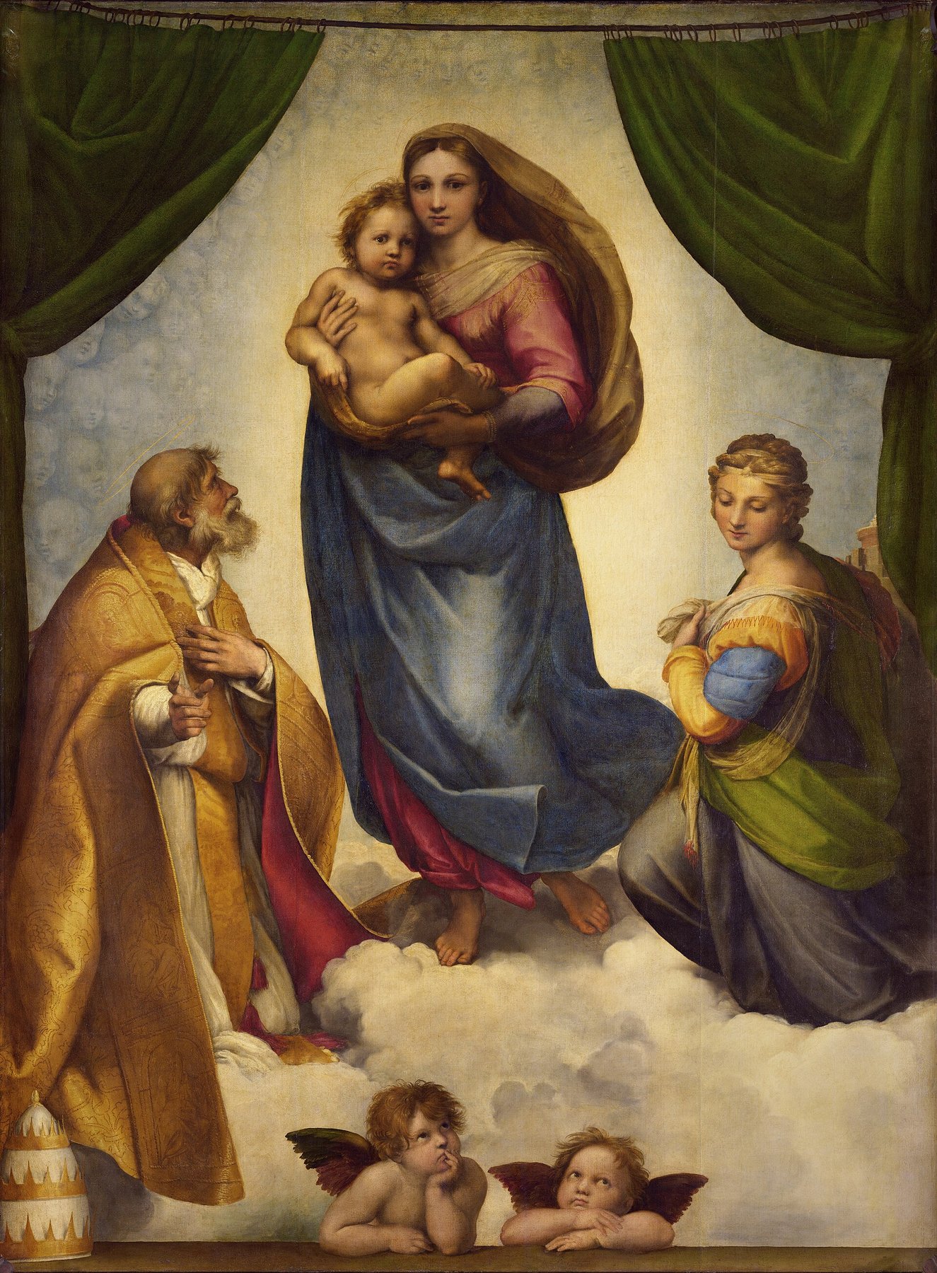 The Sistine Madonna by Raphael, 1512–1513, Gemäldegalerie Alte Meister, Dresden