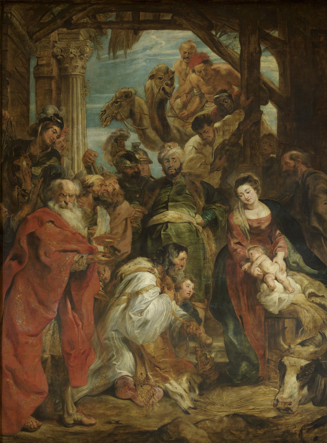 The Adoration of the Magi by Peter Paul Rubens, 1624, KMSKA, Antwerp