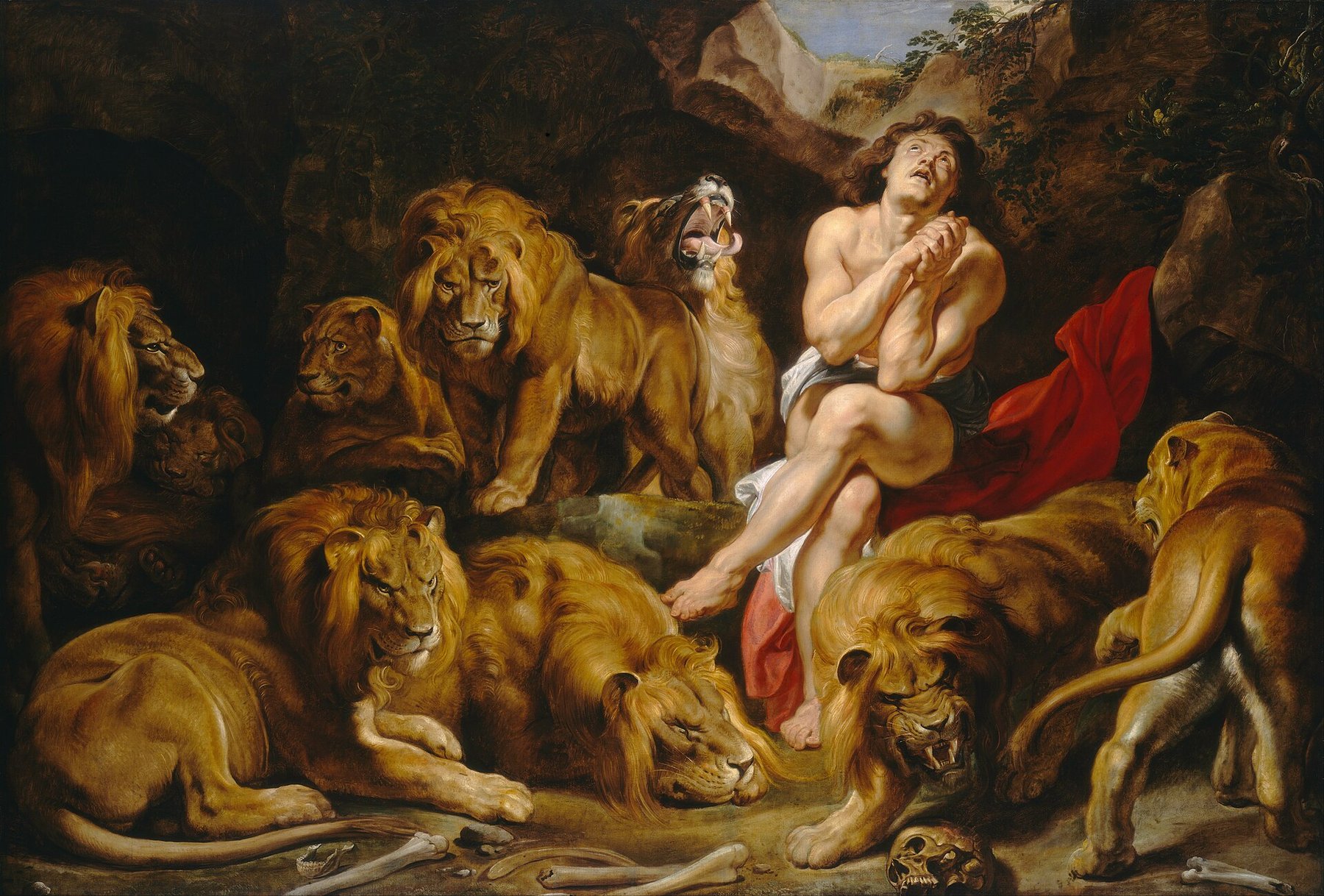 Daniel in the Lions' Den by Peter Paul Rubens, c. 1614–1616, National Gallery of Art, Washington