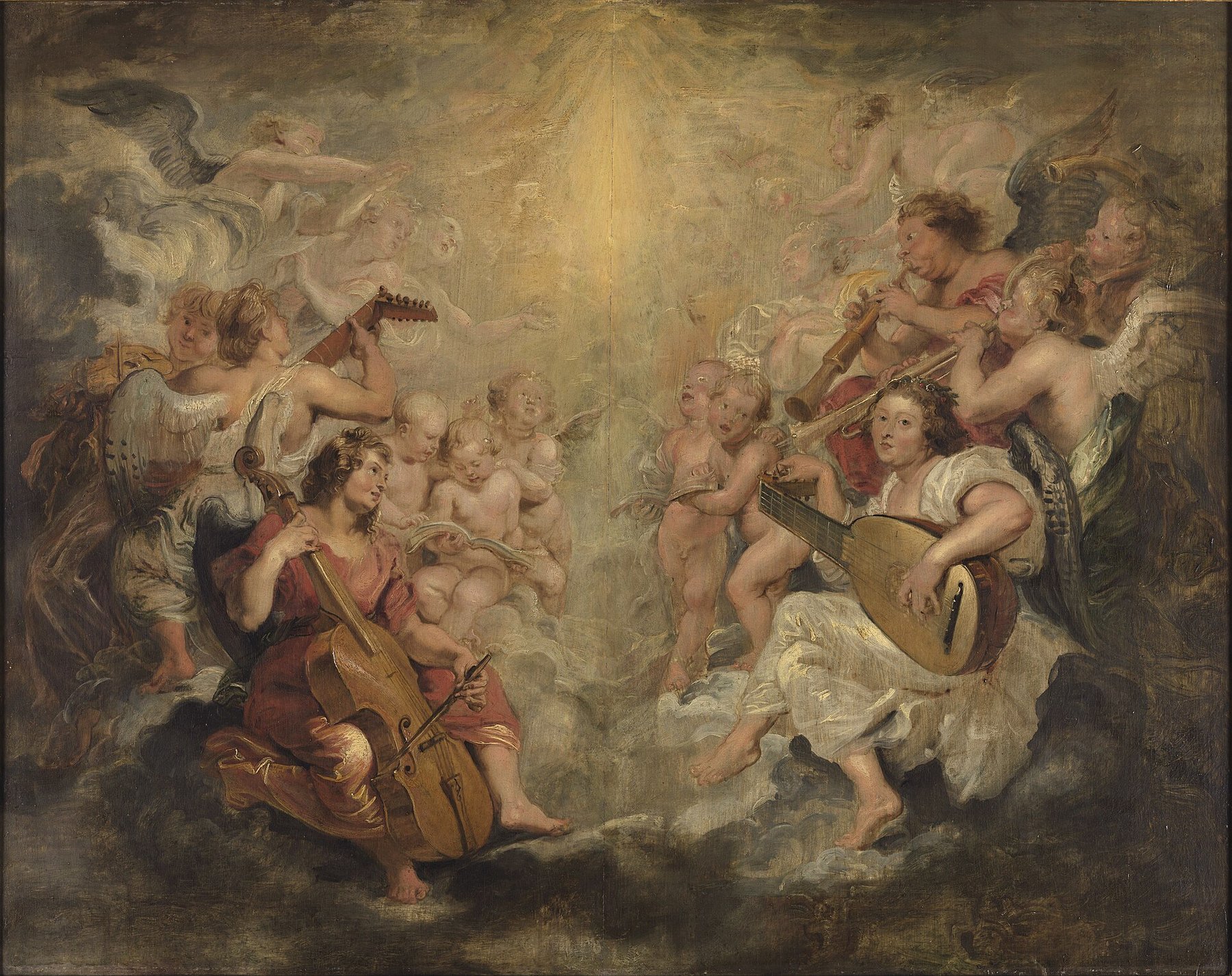 Music-Making Angels by Peter Paul Rubens, c. 1628, Bildergalerie Sanssouci, Potsdam