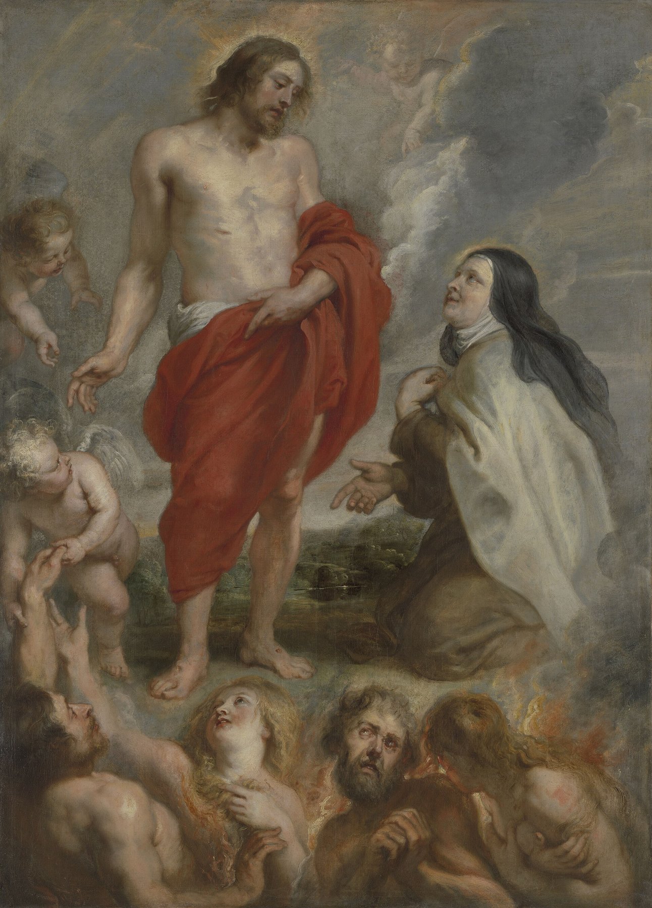 Saint Teresa of Ávila Interceding for Bernardino de Mendoza in Purgatory by Peter Paul Rubens, c. 1630–1635, KMSKA, Antwerp