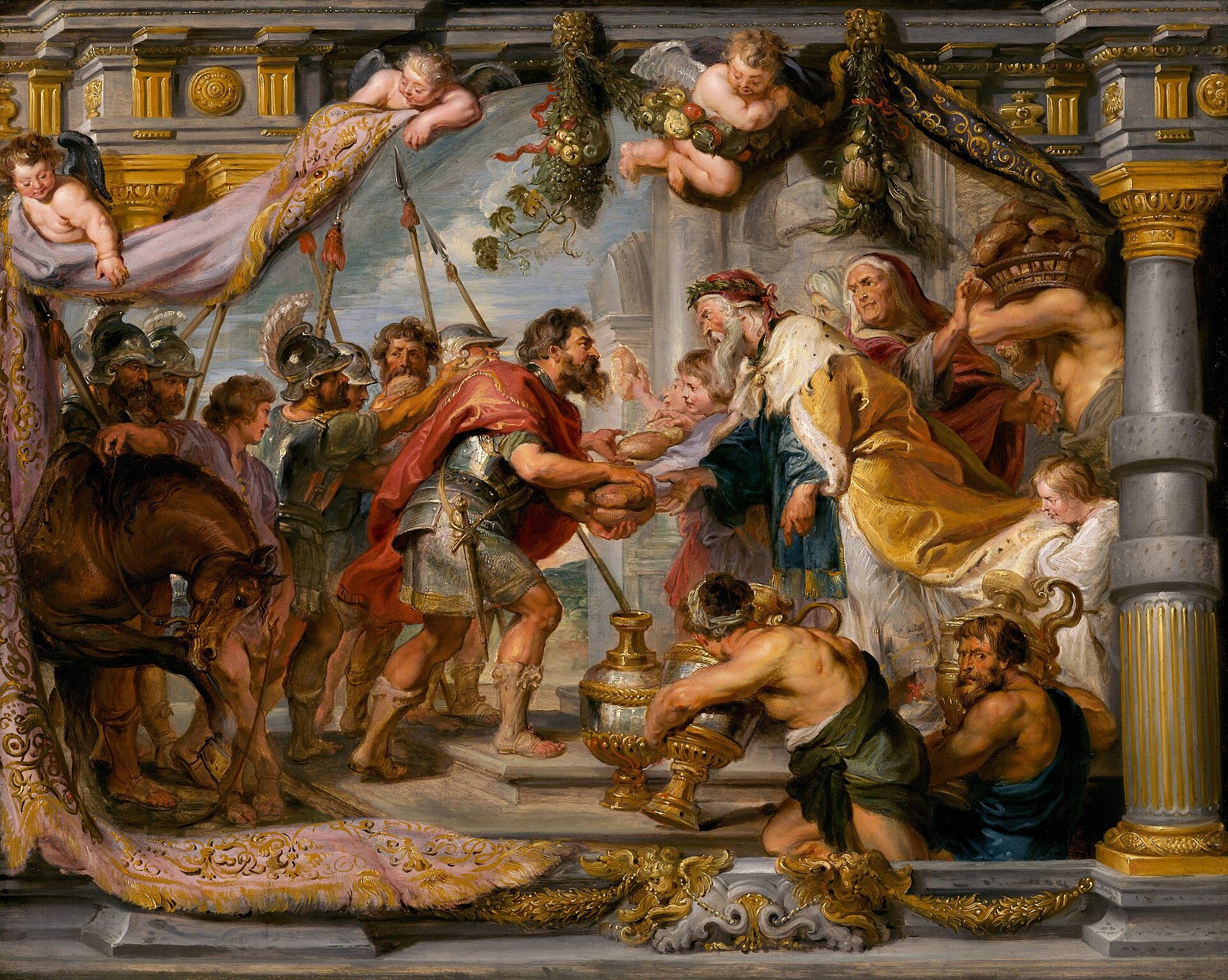 The Meeting of Abraham and Melchizedek by Peter Paul Rubens, c. 1626, National Gallery of Art, Washington