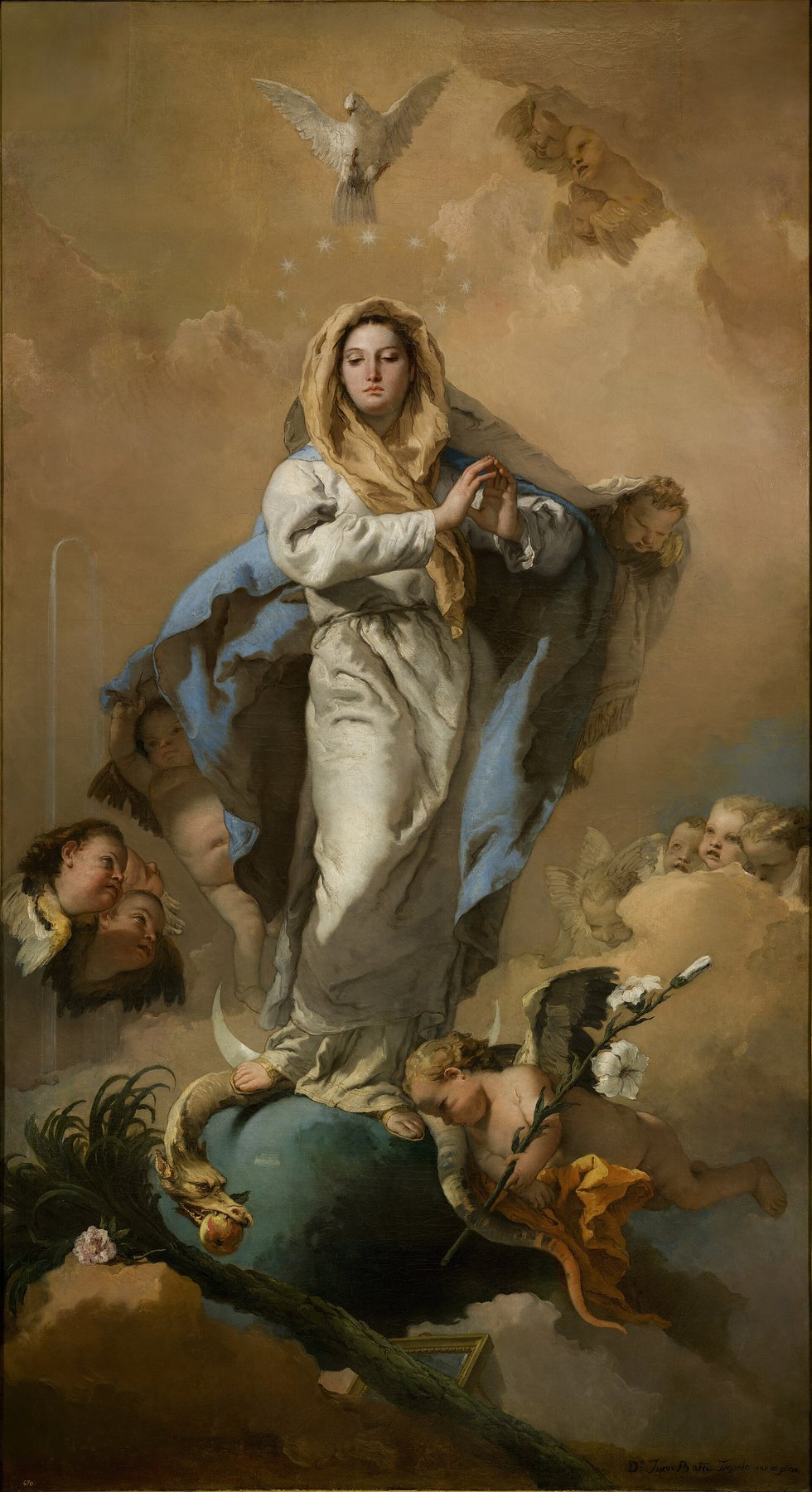 The Immaculate Conception by Giovanni Battista Tiepolo, 1767–1769, Museo Nacional del Prado, Madrid