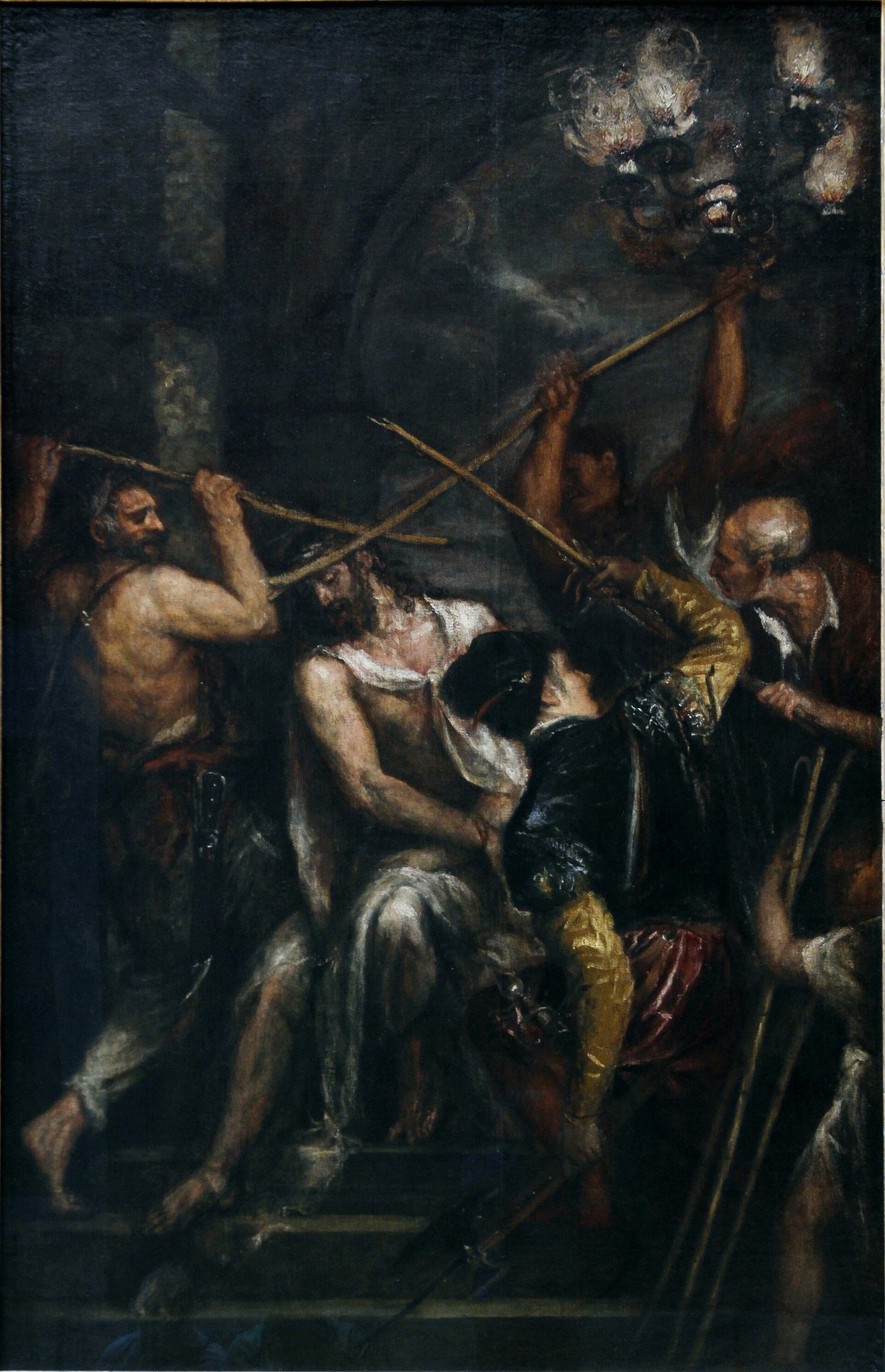 The Crowning with Thorns by Titian, c. 1570s, Alte Pinakothek, Munich