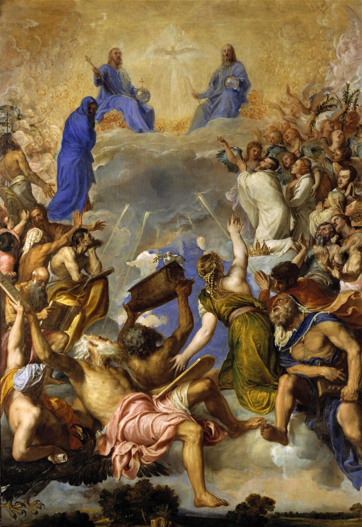 La Gloria (The Trinity in Glory) by Titian, 1551–54, Museo Nacional del Prado, Madrid