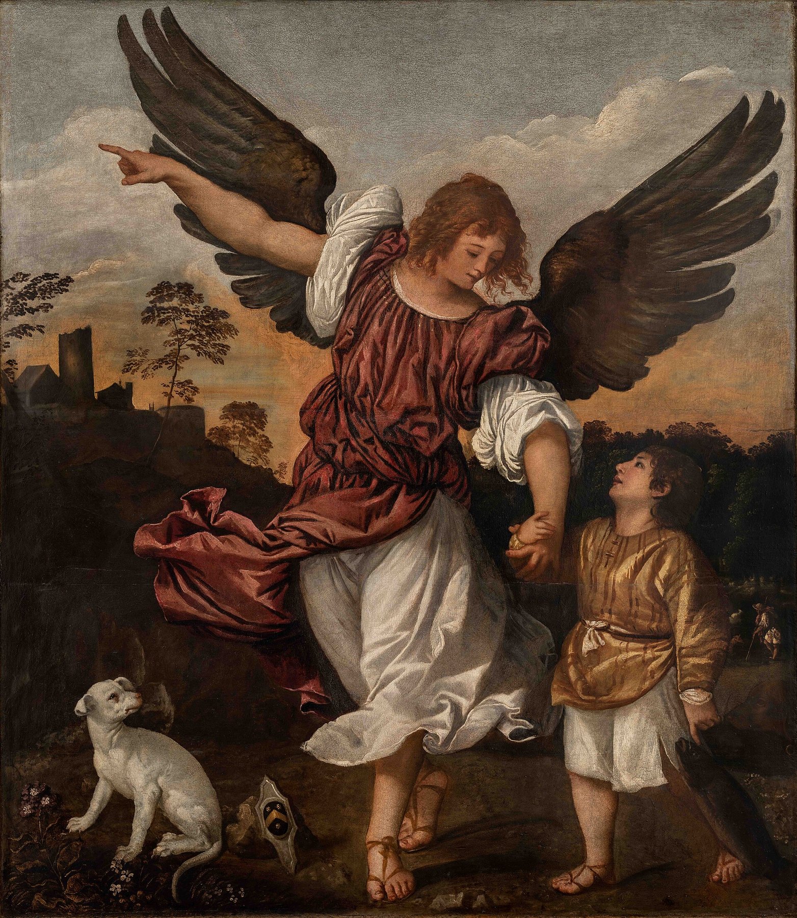 The Archangel Raphael and Tobias by Titian, c. 1512, Gallerie dell'Accademia, Venice