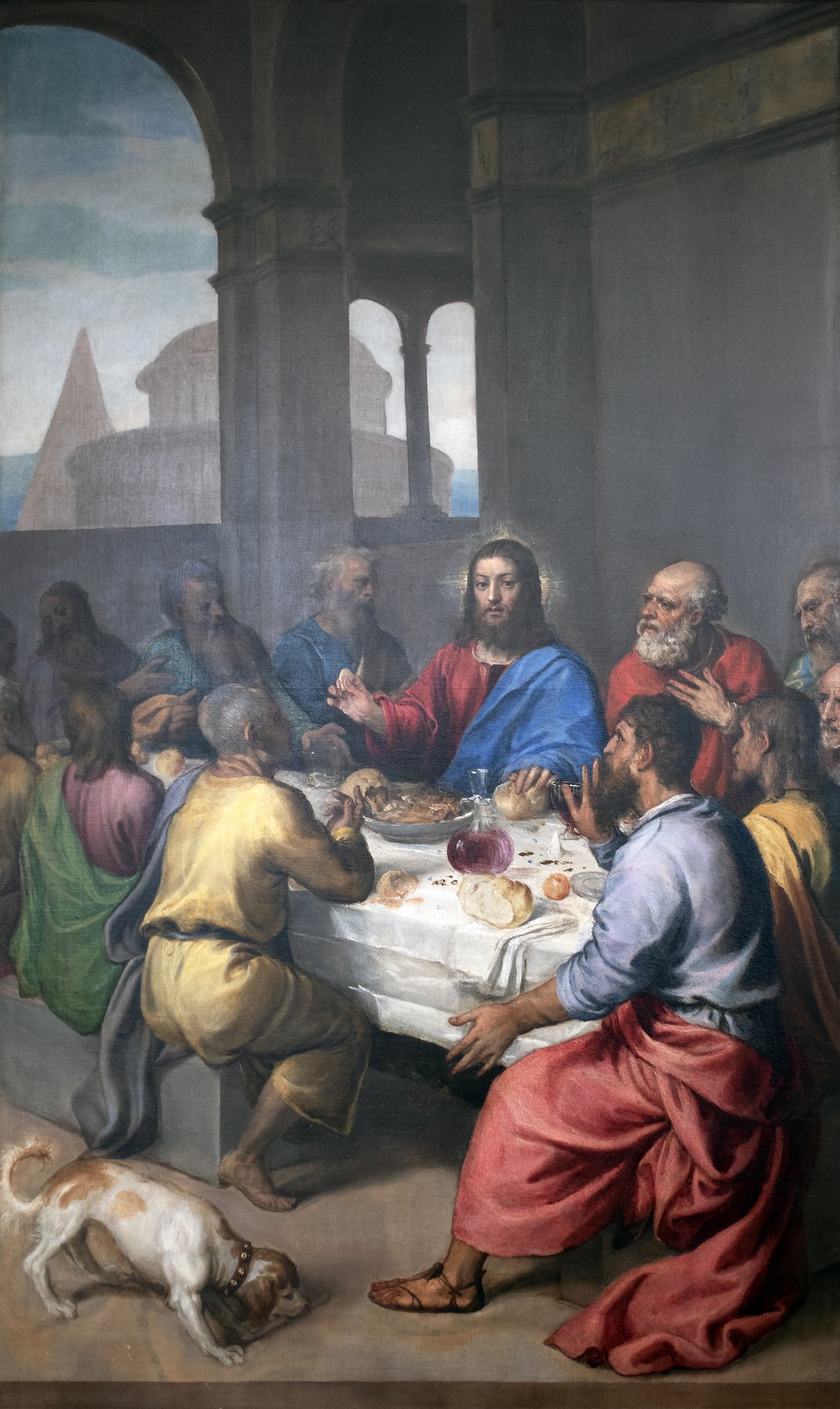 The Last Supper by Titian, 1542–1544, Galleria Nazionale delle Marche, Urbino