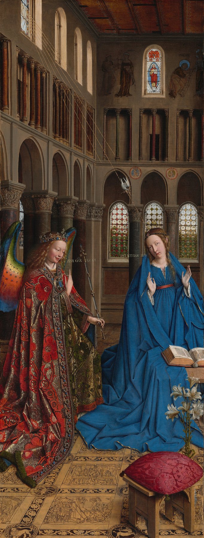 The Annunciation by Jan van Eyck, c. 1434–1436, National Gallery of Art, Washington