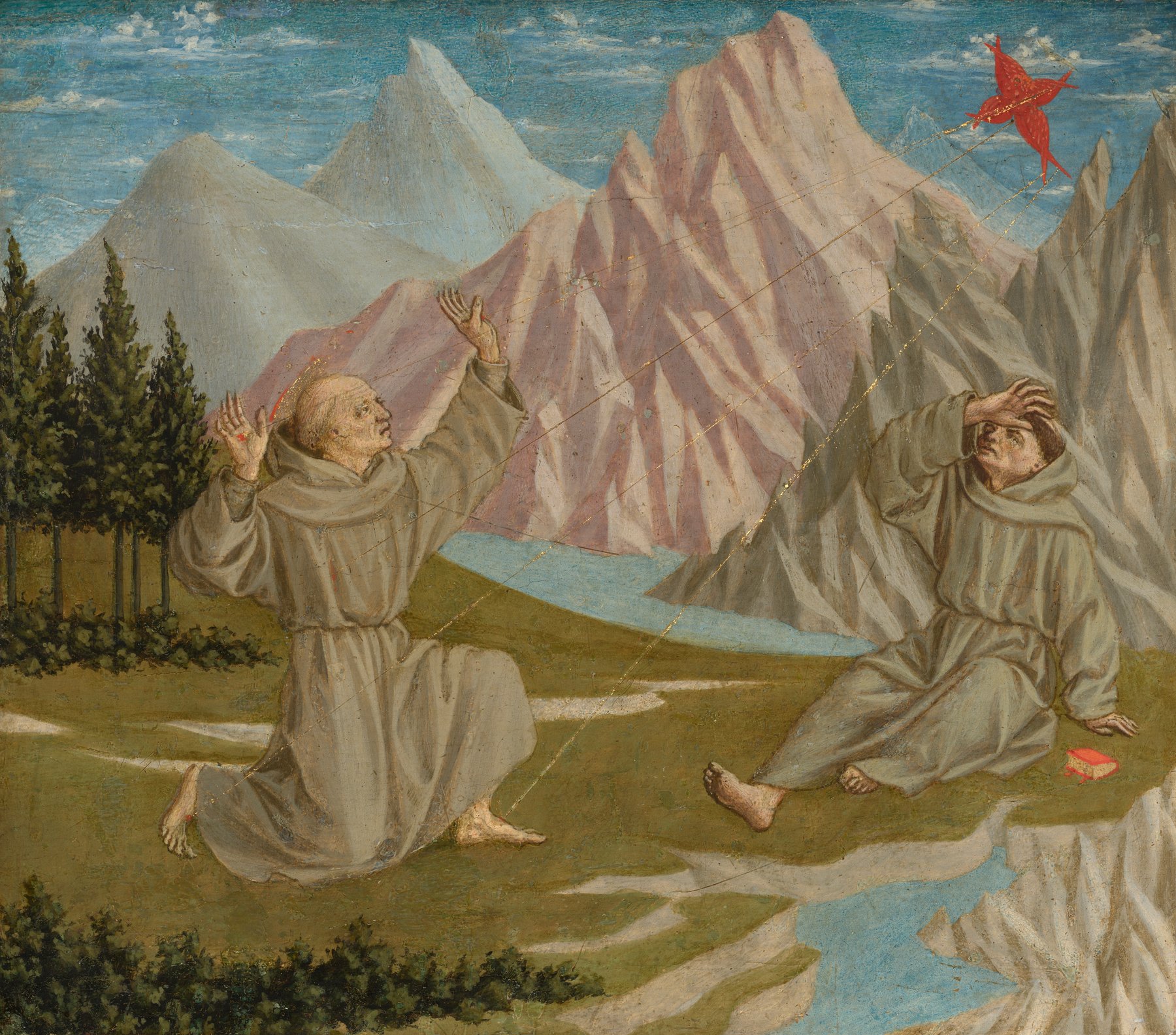 Saint Francis Receiving the Stigmata by Domenico Veneziano, c. 1445/1450, National Gallery of Art, Washington