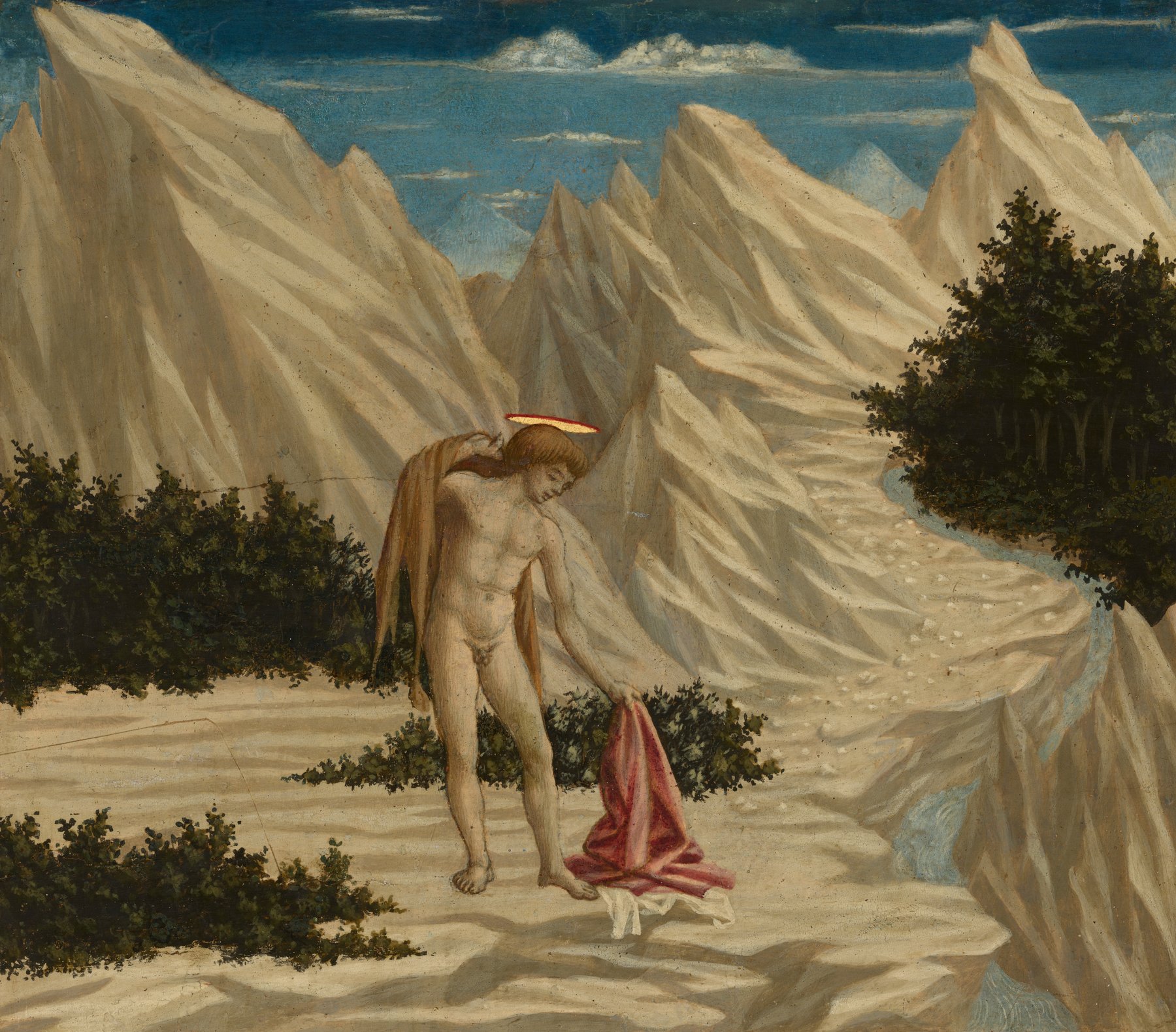 Saint John in the Desert by Domenico Veneziano, c. 1445/1450, National Gallery of Art, Washington