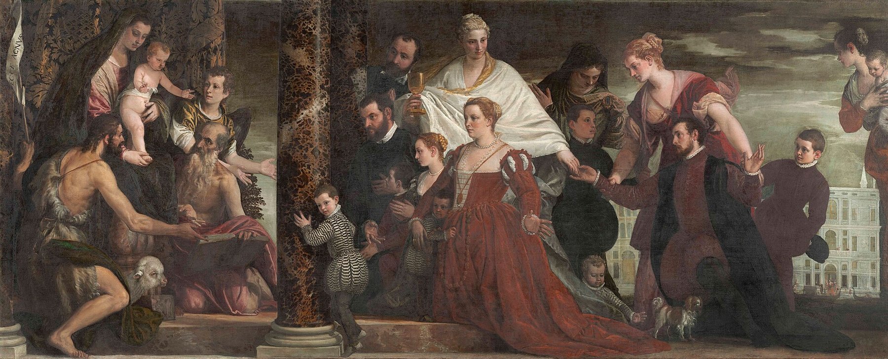 The Madonna of the Cuccina Family by Paolo Veronese, 1571, Gemäldegalerie Alte Meister, Dresden