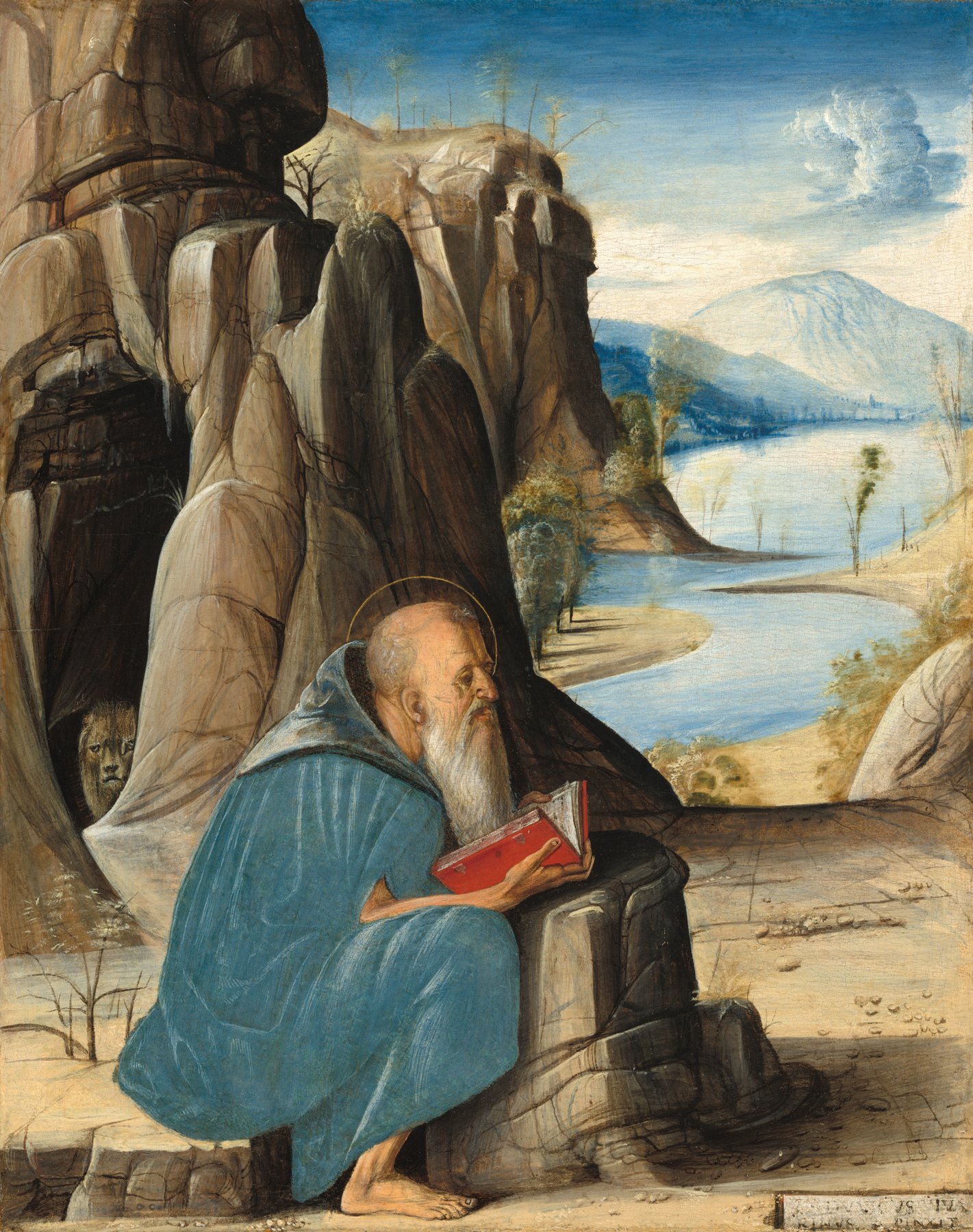 Saint Jerome Reading by Alvise Vivarini, c. 1476, National Gallery of Art, Washington