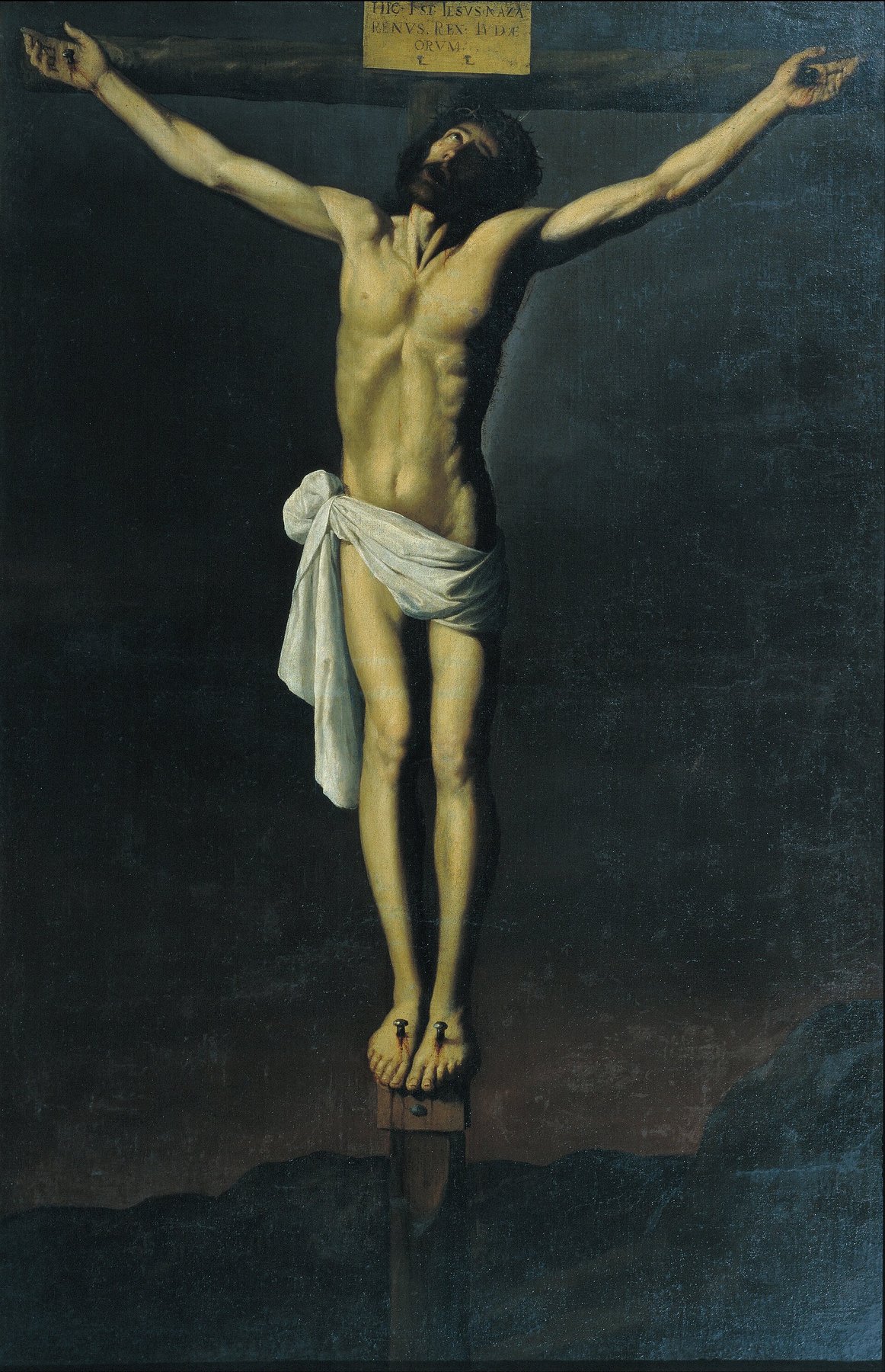 Christ on the Cross by Francisco de Zurbarán, c. 1655, Museu Nacional d’Art de Catalunya, Barcelona
