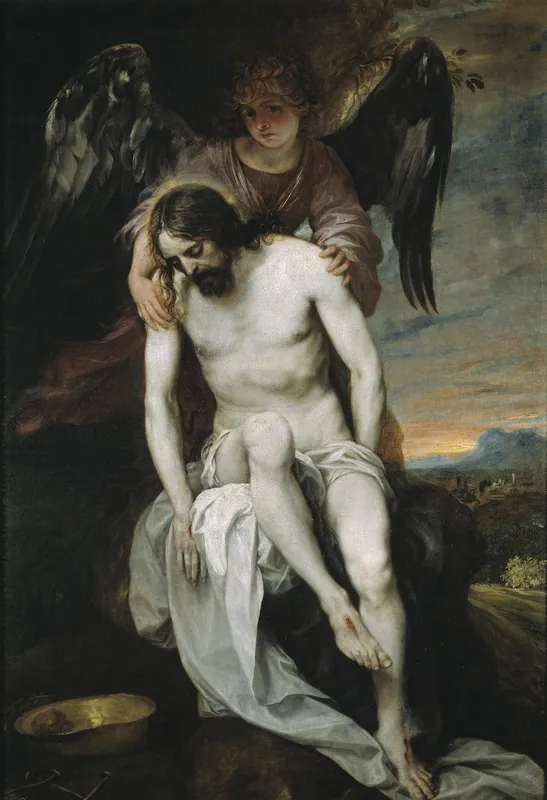 The Dead Christ supported by an Angel (Cristo muerto sostenido por un ángel) by Alonso Cano