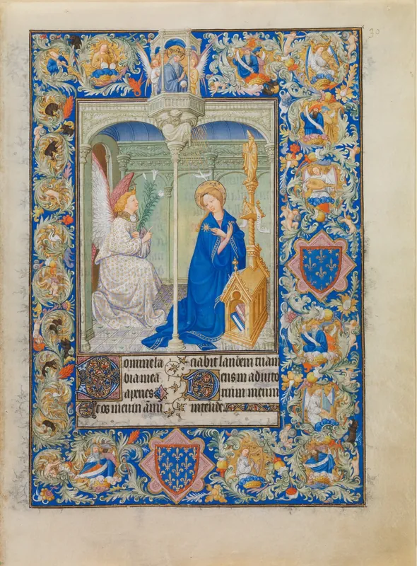 The Annunciation by The Limbourg Brothers