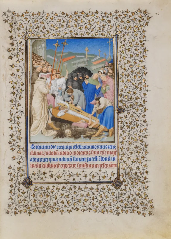 The Burial of Diocrès by The Limbourg Brothers