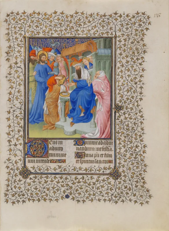 Pilate Washes His Hands by The Limbourg Brothers