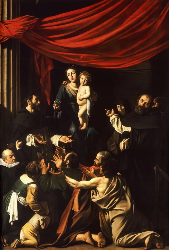 The Madonna of the Rosary by Caravaggio