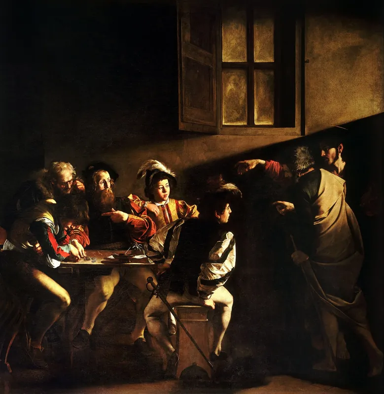 The Calling of St Matthew by Caravaggio