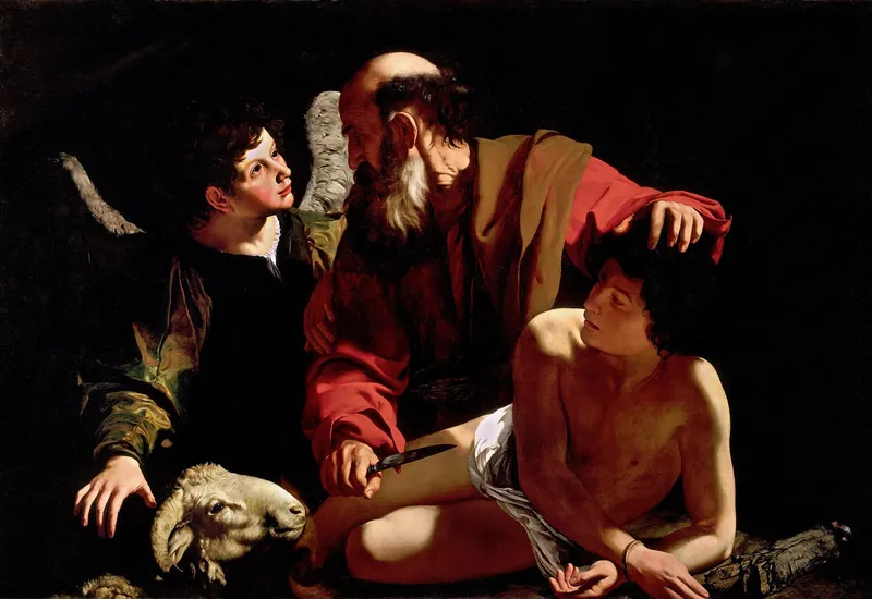 The Sacrifice of Isaac by Bartolomeo Cavarozzi