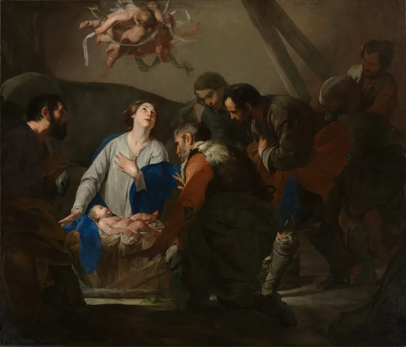 Adoration of the Shepherds by Bernardo Cavallino