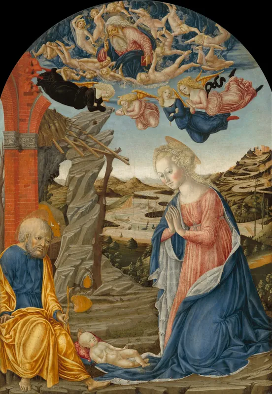 The Nativity, with God the Father Surrounded by Angels and Cherubim by Francesco di Giorgio Martini