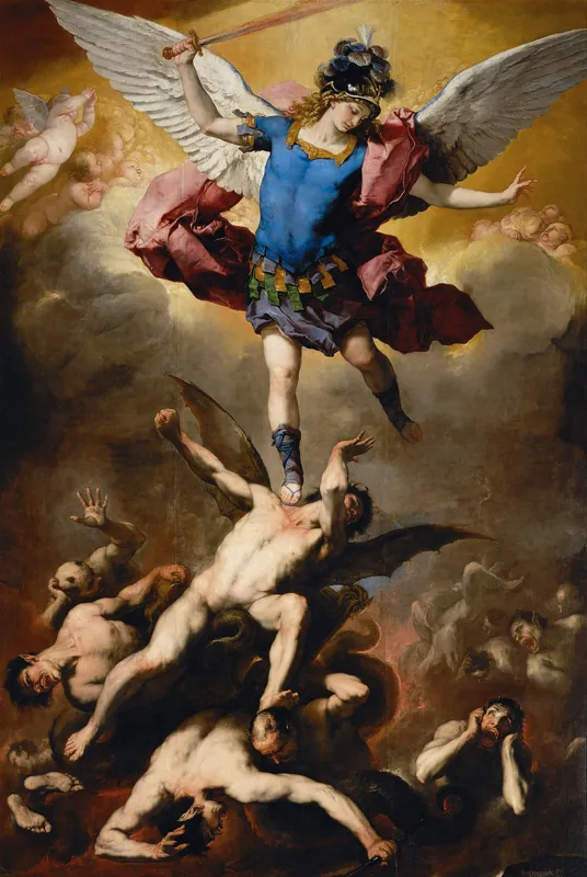 The Fall of the Rebel Angels (Archangel Michael) by Luca Giordano