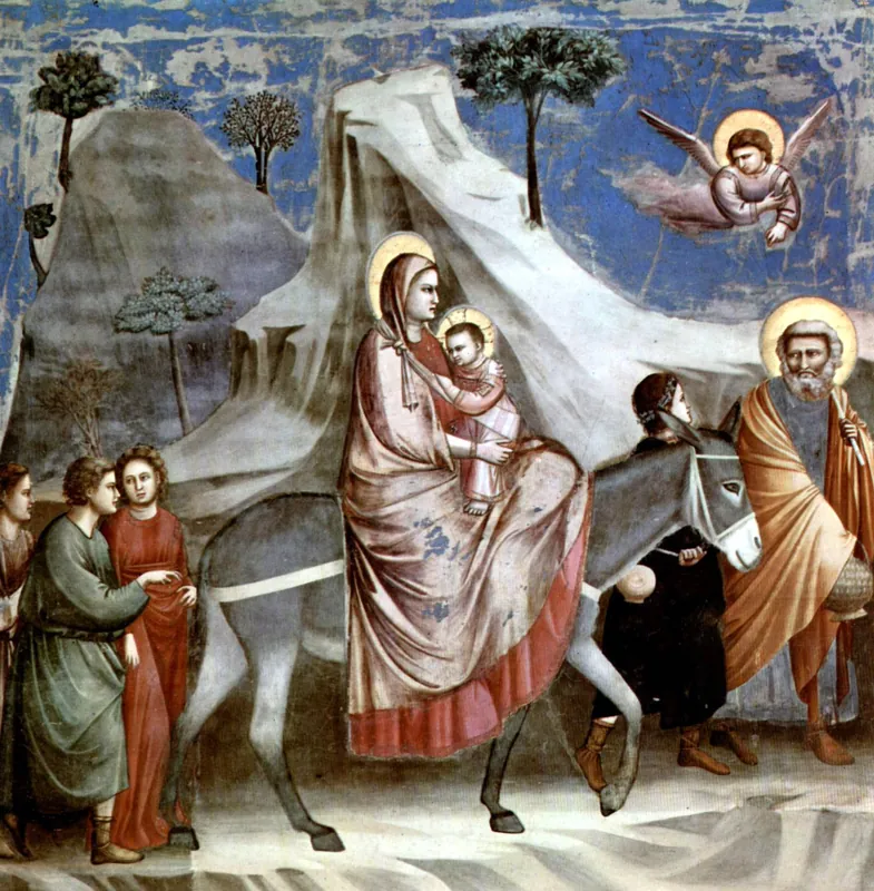Scrovegni Chapel: Flight into Egypt by Giotto di Bondone