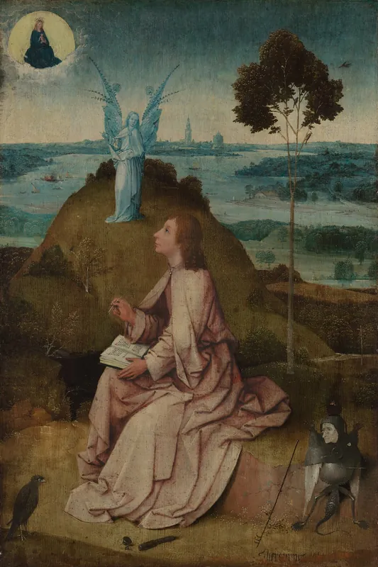 St John the Evangelist on Patmos — Hieronymus Bosch (Netherlandish, 1450–1516)