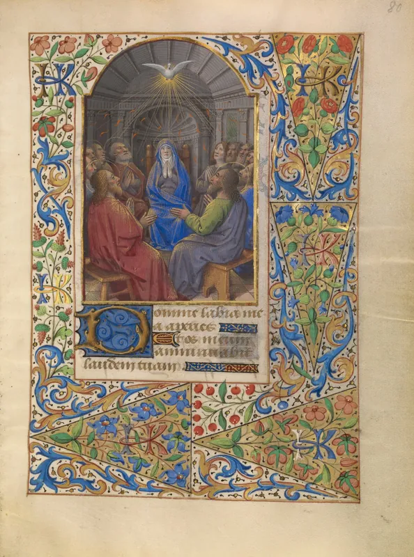Pentecost (Katherine Hours) by Jean Bourdichon