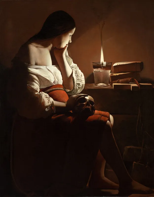 Magdalen with the Smoking Flame by Georges de La Tour