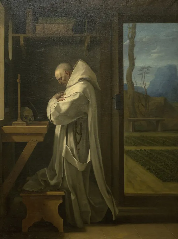 Der heilige Bruno im Gebet (Saint Bruno in Prayer) by Eustache Le Sueur (1616 - 1655), Maler*in