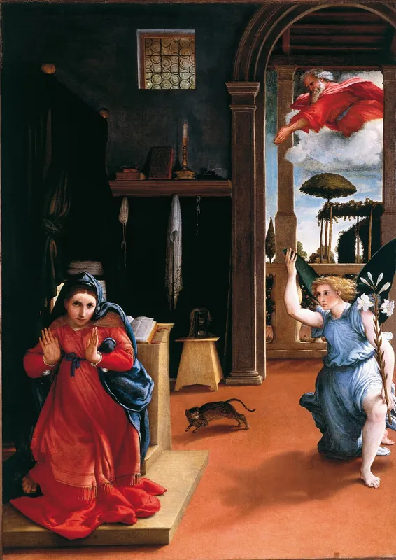 Annunciation (Recanati Annunciation) by Lorenzo Lotto