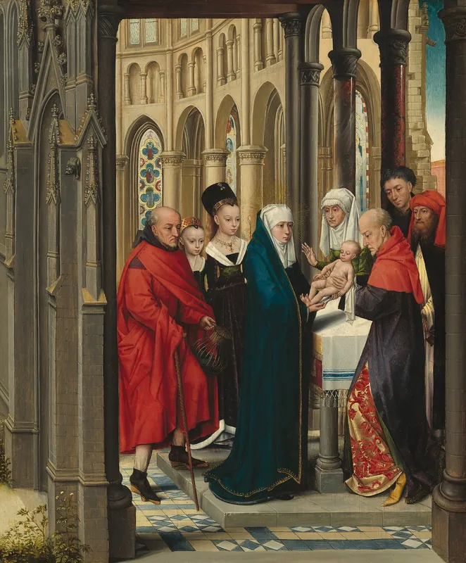 The Presentation in the Temple by Master of the Prado Adoration of the Magi, c. 1470s, National Gallery of Art, Washington