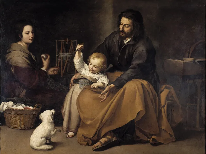 The Holy Family with a Little Bird by Bartolomé Esteban Murillo