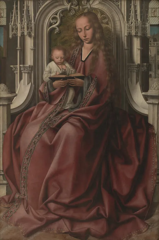 The Virgin and Child Enthroned by Quinten Massys