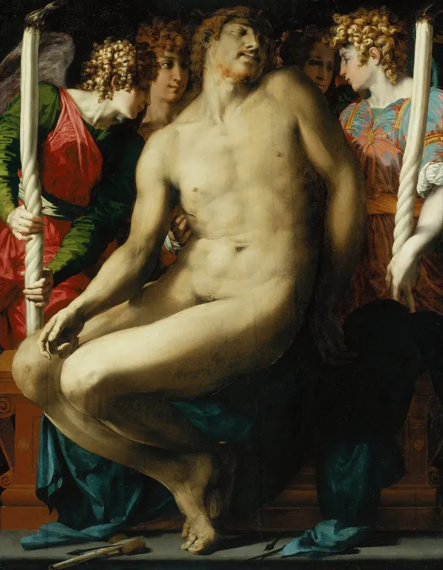 The Dead Christ with Angels by Rosso Fiorentino (Giovanni Battista di Jacopo)