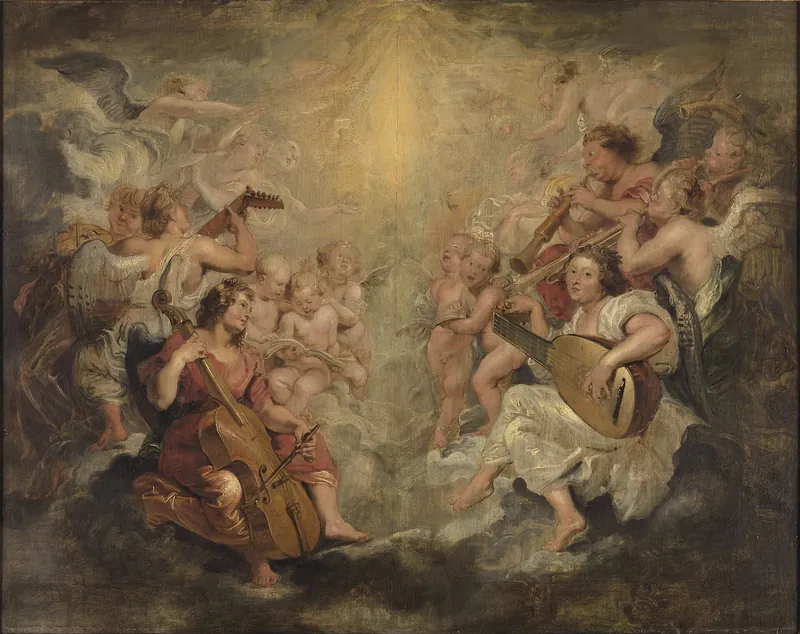 Music-Making Angels by Peter Paul Rubens