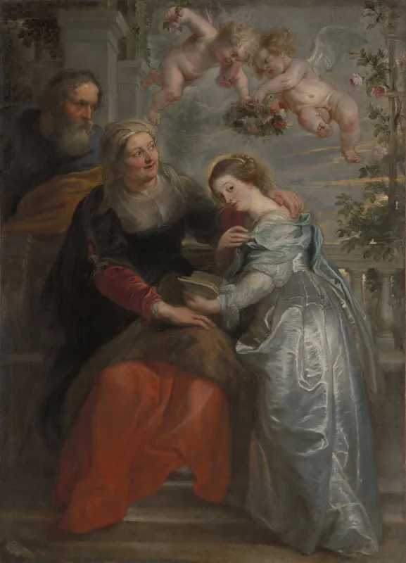 The Education of the Virgin by Peter Paul Rubens