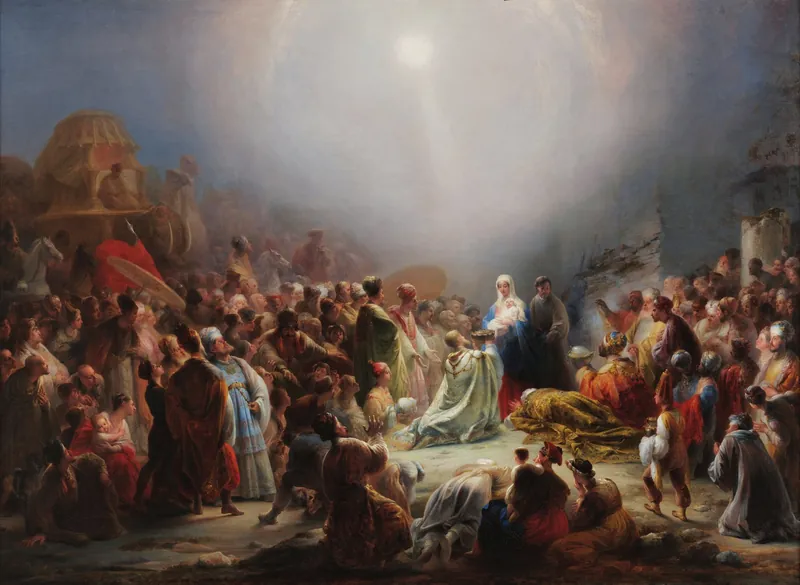 The Adoration of the Magi by Domingos António de Sequeira