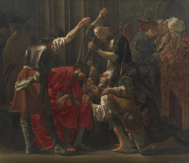 Christ Crowned with Thorns (Kristi Tornekroning) by Brugghen, Hendrick ter