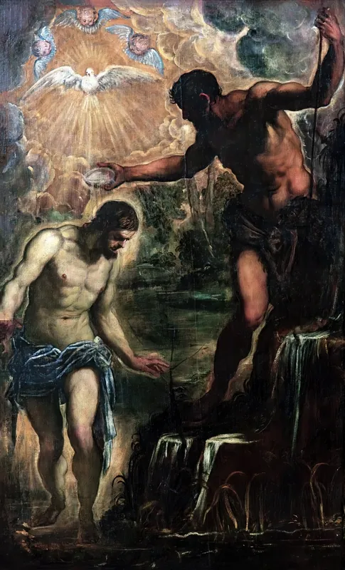 The Baptism of Christ (San Silvestro) by Tintoretto