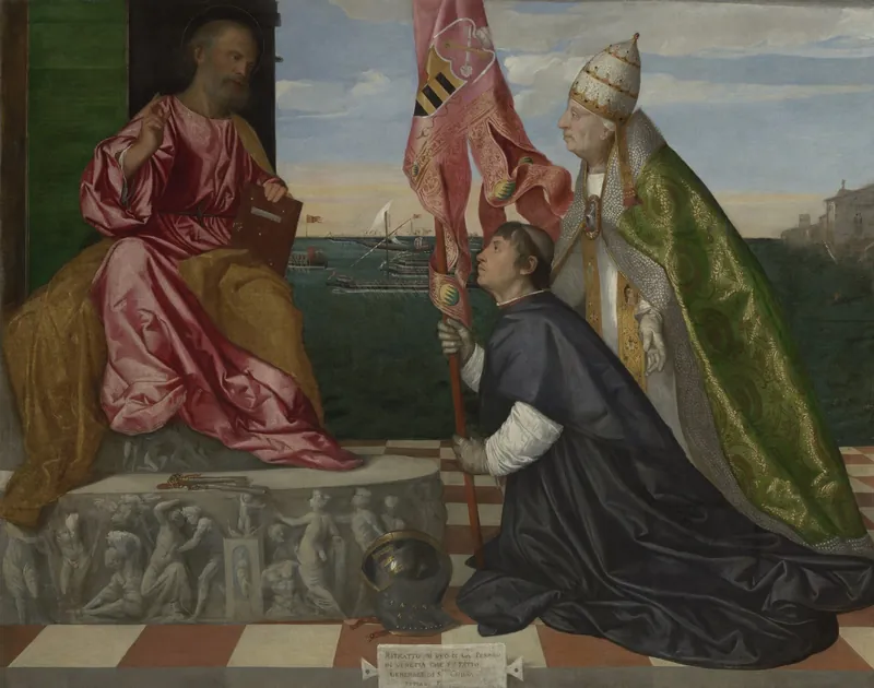 Jacopo Pesaro Presented to Saint Peter by Pope Alexander VI by Titian