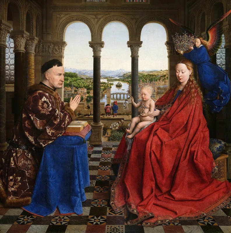 Madonna of Chancellor Rolin by Jan van Eyck