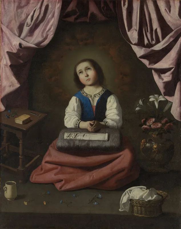 The Young Virgin by Francisco de Zurbarán