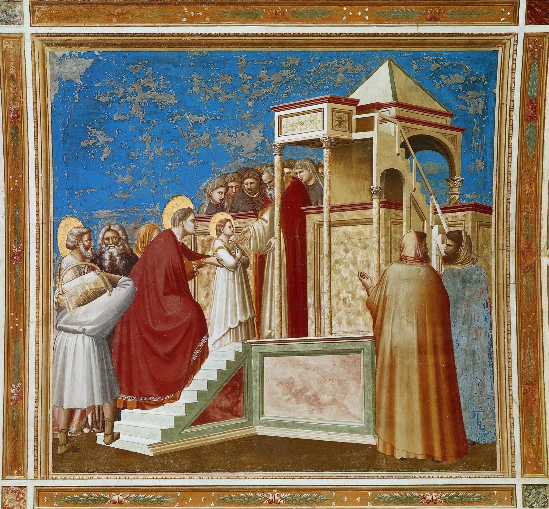 The Presentation of the Virgin in the Temple by Giotto, c. 1305, Scrovegni Chapel, Padua